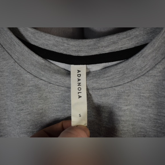 Adanola womens small Cropped Sweater Grey - Picture 4 of 4